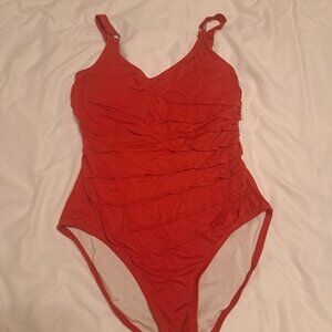 Red One-Piece swimsuit